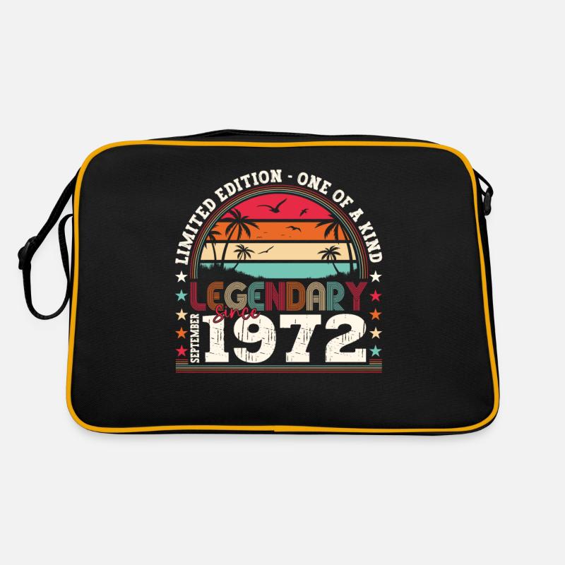 Legendary September 1972 50th birthday gift Retro Bag