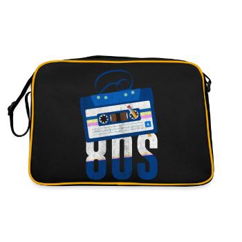 80s 80s Music - Retro Bag - black/gold - Back