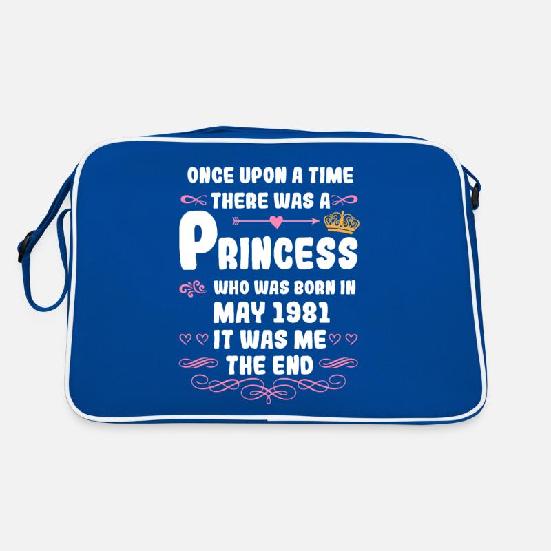 Es war einmal eine Prinzessin. Mai 1981 Geburtstag Retro Tasche