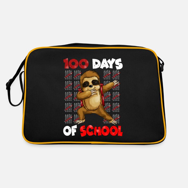Conception de jardin d’enfants paresseux de 100 jours à l’école Sac Retro