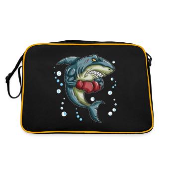 Shark Tiger Shark Boxing Gant Boxe Entraîneur Boxe - Sac Retro - noir/or - Dos