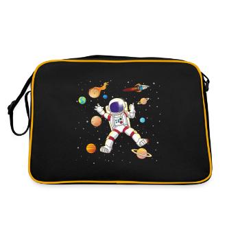 Planète Vaisseau spatial volant Spaceman Galaxy - Sac Retro - noir/or - Dos