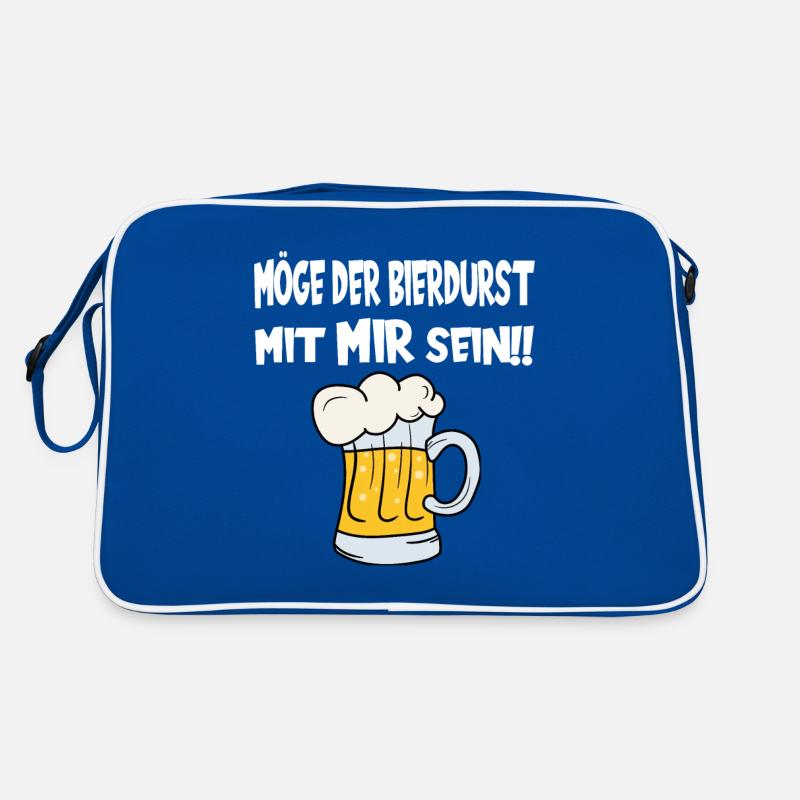 Möge der Bierdurst mit mir sein! Biertrinker Bierf Retro Tasche