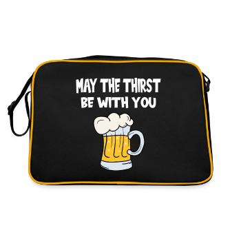 May the Thirst be with you - Retro Bag - black/gold - Back