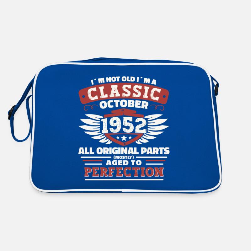 Classic Octobre 1952 Cadeau du 70e anniversaire Sac Retro