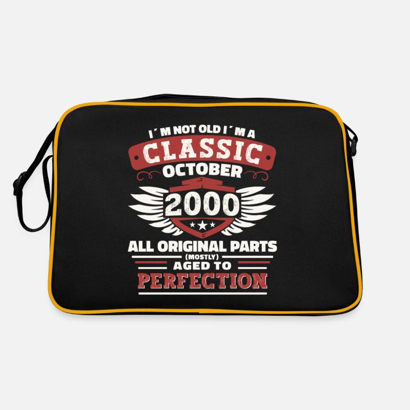 Classic Octobre 2000 22ème cadeau d’anniversaire Sac Retro