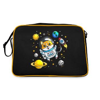 Chiens Fan Univers Planète Univers Corgi Propriétaire - Sac Retro - noir/or - Dos