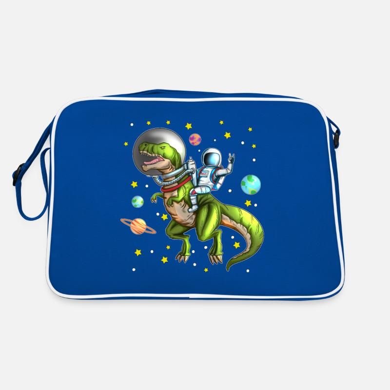 Dinosaur T-Rex Astronaut Space Space Dino Retro Bag