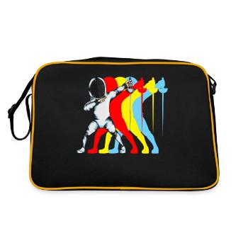 Fencing Sword fencing fencing artist Dab fencing outfit - Retro Bag - black/gold - Back