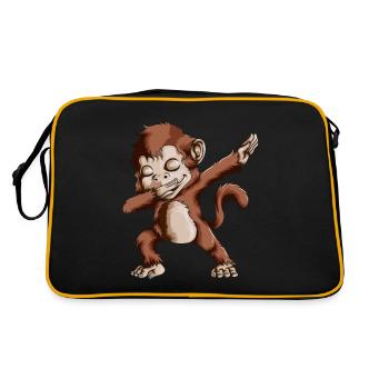 Monkey Costume Monkey Outfit Kids Dabbing Monkey Monkeys - Retro Bag - black/gold - Back