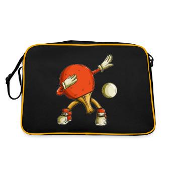 Tennis Table Tennis Tenue de Sport Enfants Dabbing - Sac Retro - noir/or - Dos