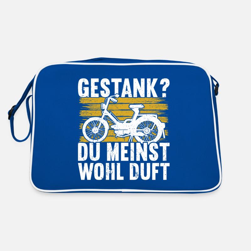 Mofa Mofas Moped Zweirad Mofafahrer Rollerfahrer Retro Tasche