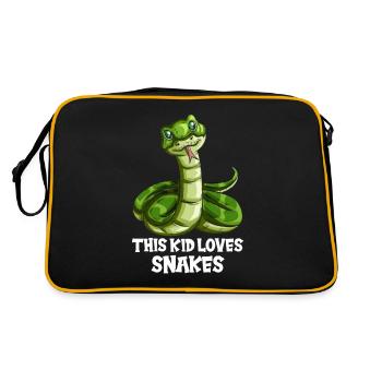 Enfant Serpent Tenue Serpent Serpent Natter Python - Sac Retro - noir/or - Dos