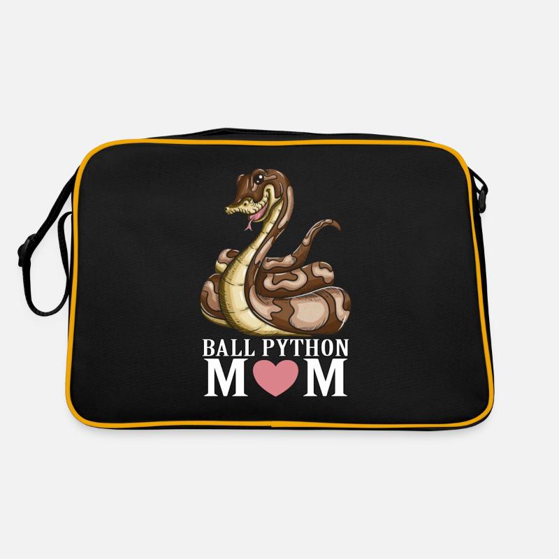 Schlange Liebhaber Schlange Reptil Ball Python Mom Retro Tasche