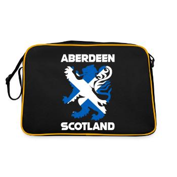 Aberdeen Écosse - Sac Retro - noir/or - Dos