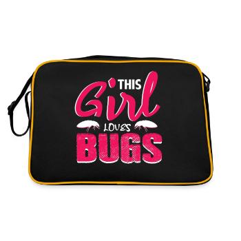 Insectes Fille - Sac Retro - noir/or - Dos