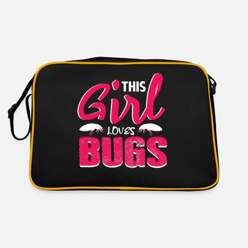 Insekten Mädchen Retro Tasche