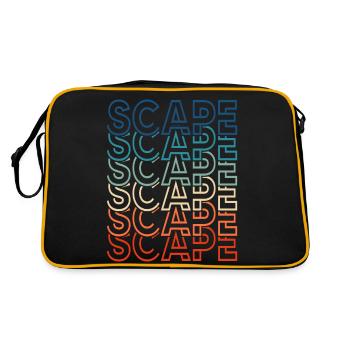 Retro Aquascaping Fish Keeper Aquascaper Scape - Retro Bag - black/gold - Back