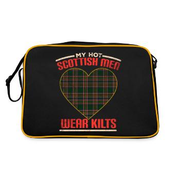 Scotland Wife Scottish - Retro Bag - black/gold - Back