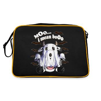 Drôles de fantômes Vache fantôme Vaches Halloween Enfants - Sac Retro - noir/or - Dos