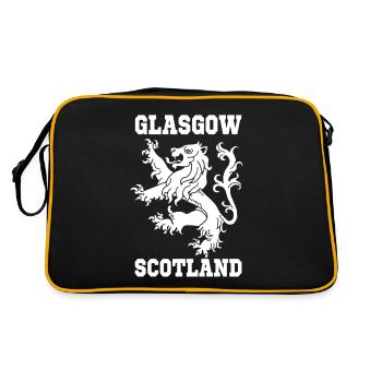 Glasgow Scotland - Retro Bag - black/gold - Back