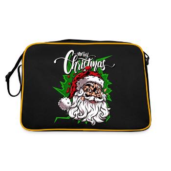 Merry Christmas Merry Christmas - Retro Tasche - Schwarz/Gold - Hinten