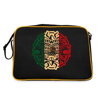 Mexique aztèque - Sac Retro - noir/or - Dos