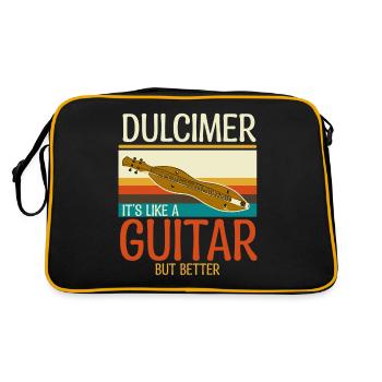 Dulcimer Instrument - Sac Retro - noir/or - Dos