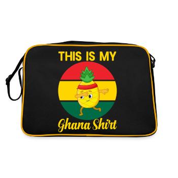 Ghana Holidays Afrique - Sac Retro - noir/or - Dos