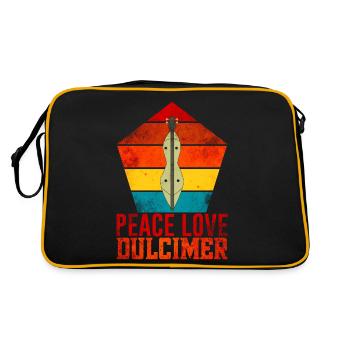 Dulcimer Instrument - Sac Retro - noir/or - Dos