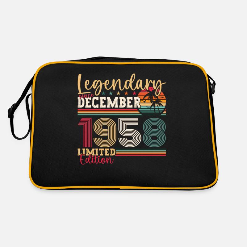 Né en décembre 1958 cadeau de 64e anniversaire Sac Retro