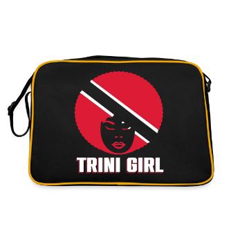 Fille de Trinité-et-Tobago - Sac Retro - noir/or - Dos