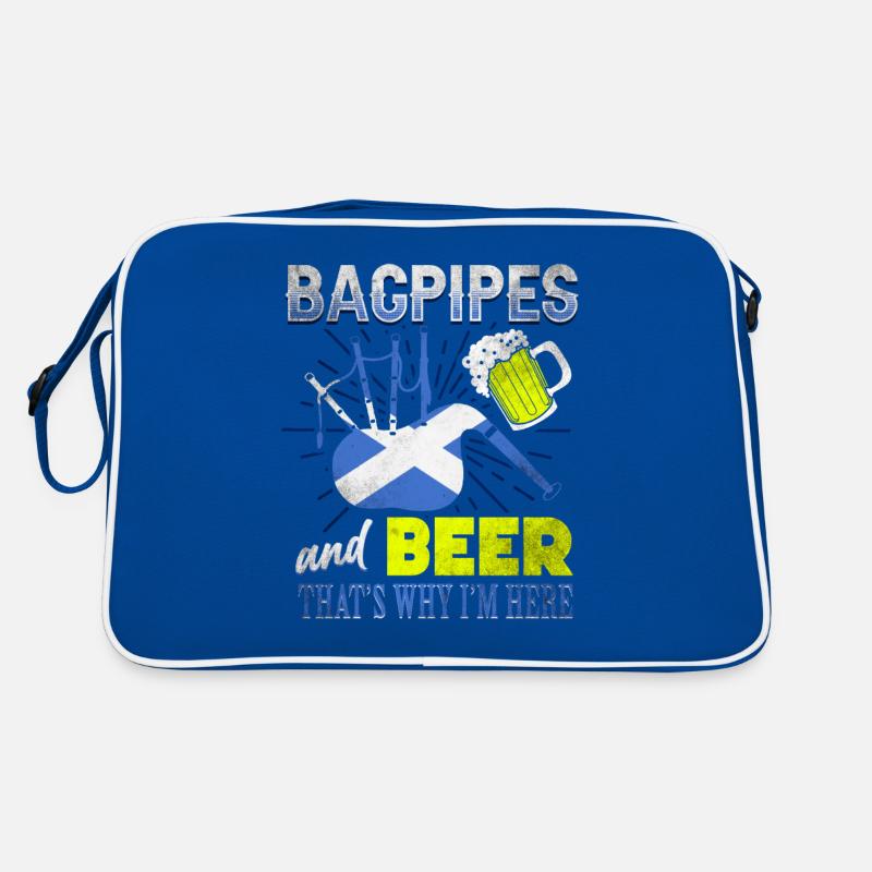 Cornemuse et bière Écosse Sac Retro