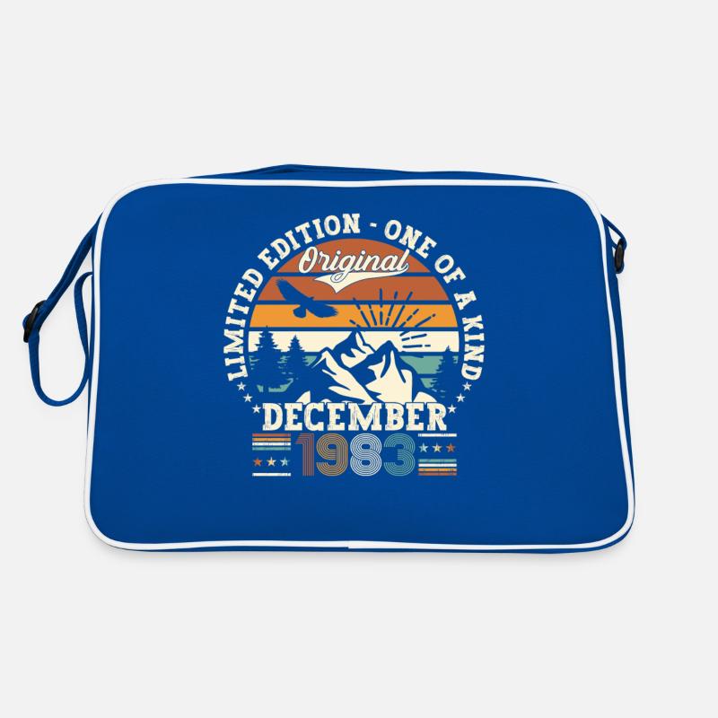 December Born 1983 39th birthday gift Retro Bag