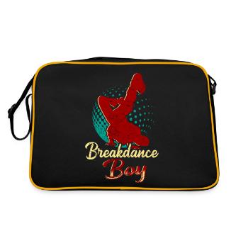 Breakdance Young Breakdancers Dancing - Retro Bag - black/gold - Back