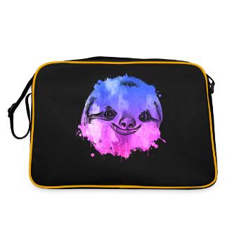 Sloth Faultier - Retro Bag - black/gold - Back