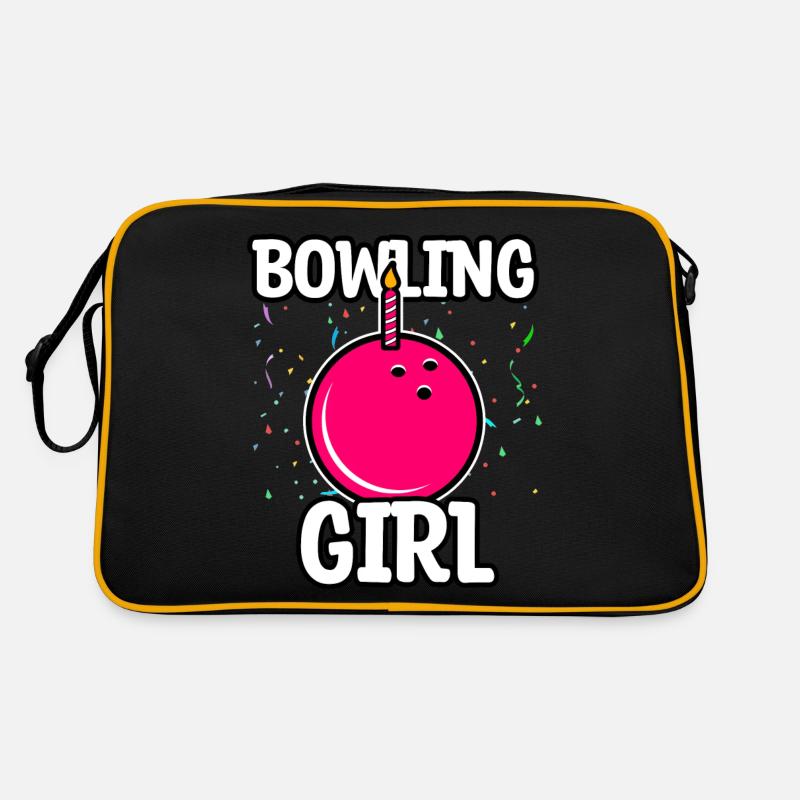 Bowling Mädchen Geburtstag Retro Tasche