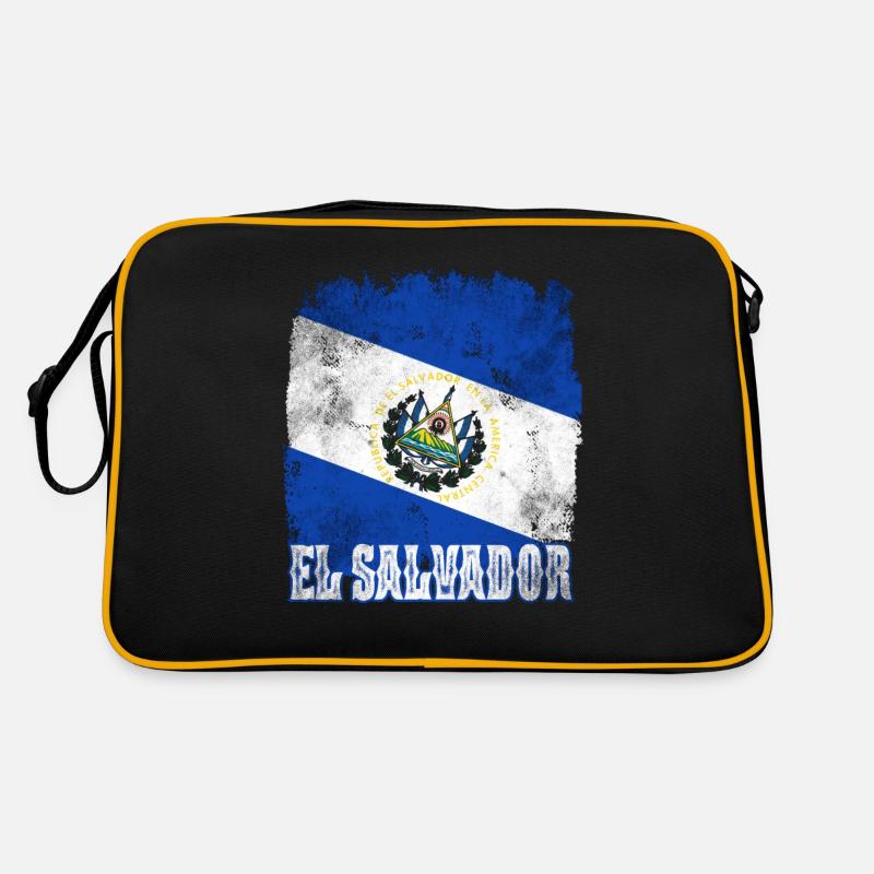 Vacances du drapeau du Salvador Sac Retro