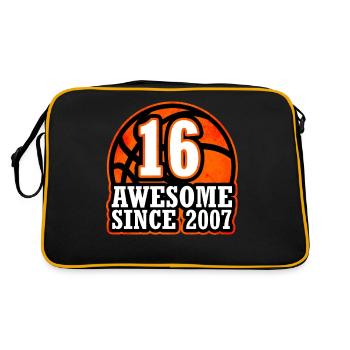 16th birthday Class of 2007 Basketball - Retro Bag - black/gold - Back
