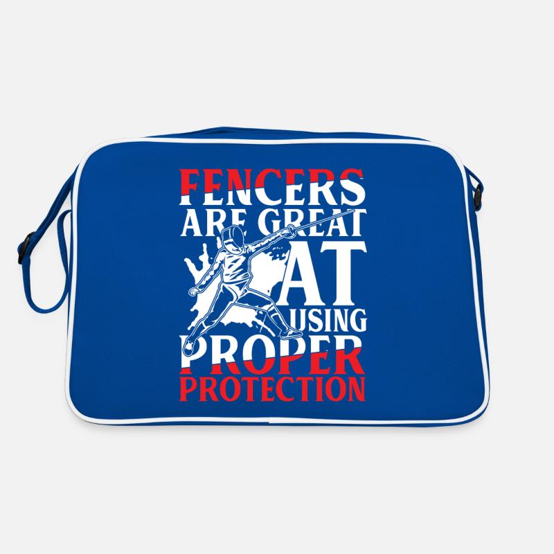 Fencers Are Great At Using Proper Protection Retro Tasche