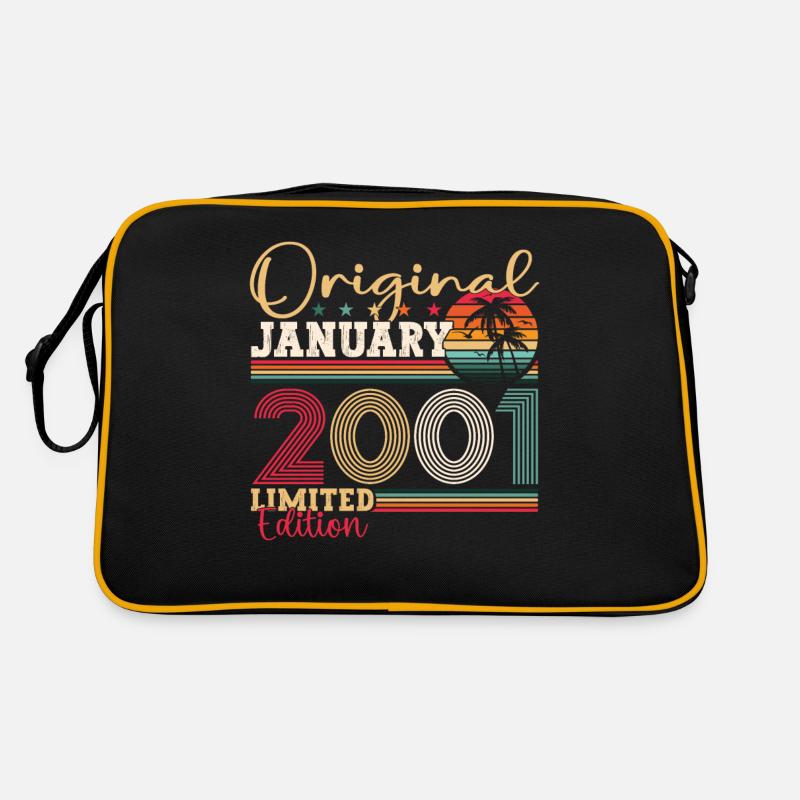 Year 2001 January 22nd birthday Gift man Retro Bag