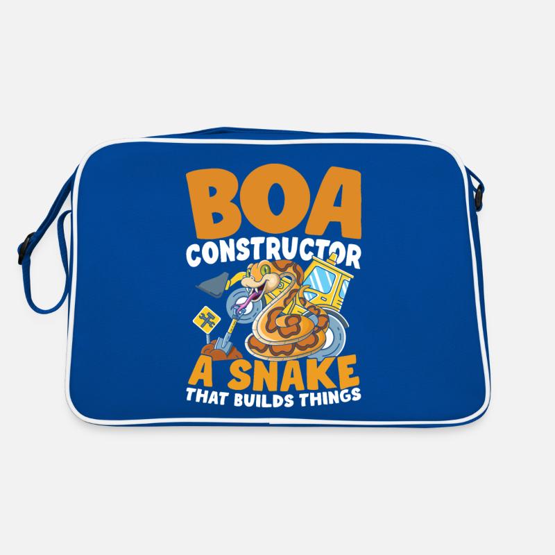 Boa Constructor A Snake That Builds Things Retro Tasche
