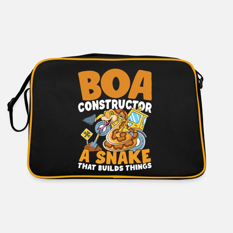 Boa Constructor A Snake That Builds Things Retro Tasche