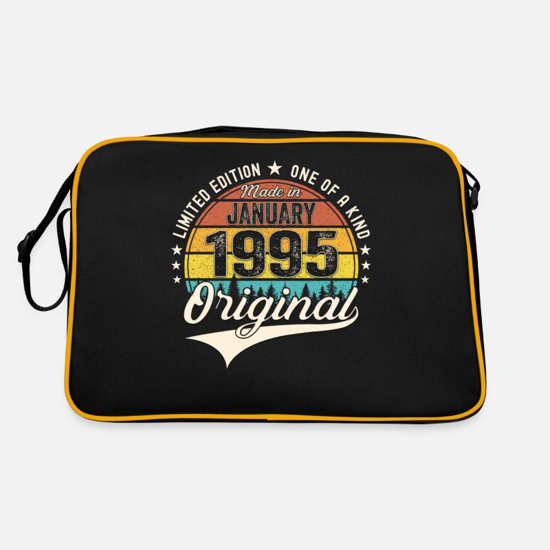 Jahrgang 1995 Januar 28. Geburtstag Geschenk Mann Retro Tasche