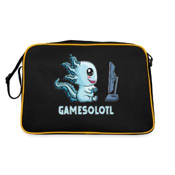 Moch Axolotl sur PC Jeux de joueurs Jouer Gamesolotl - Sac Retro - noir/or - Dos