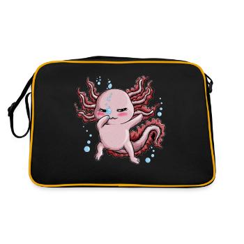 Sea Ocean Newt Axolotl fait tamponner dans l’eau - Sac Retro - noir/or - Dos