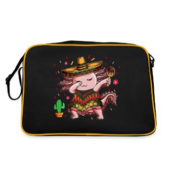 Danse des fêtes mexicaines Danse Newt Axolotl - Sac Retro - noir/or - Dos