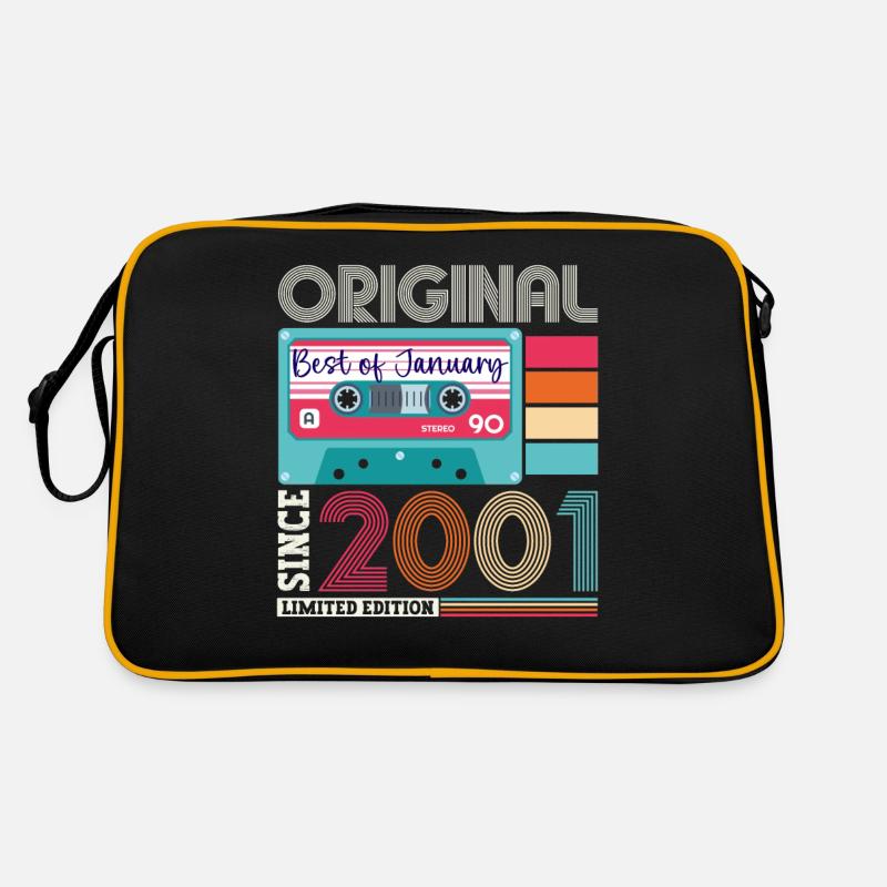 January Year 2001 22nd birthday gift Retro Bag