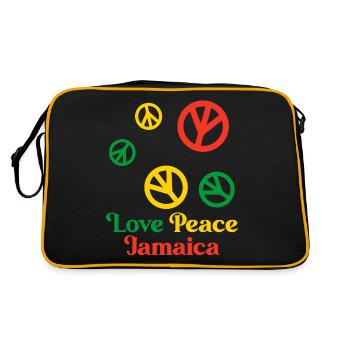Jamaica Love Jamaica Holidays - Sac Retro - noir/or - Dos