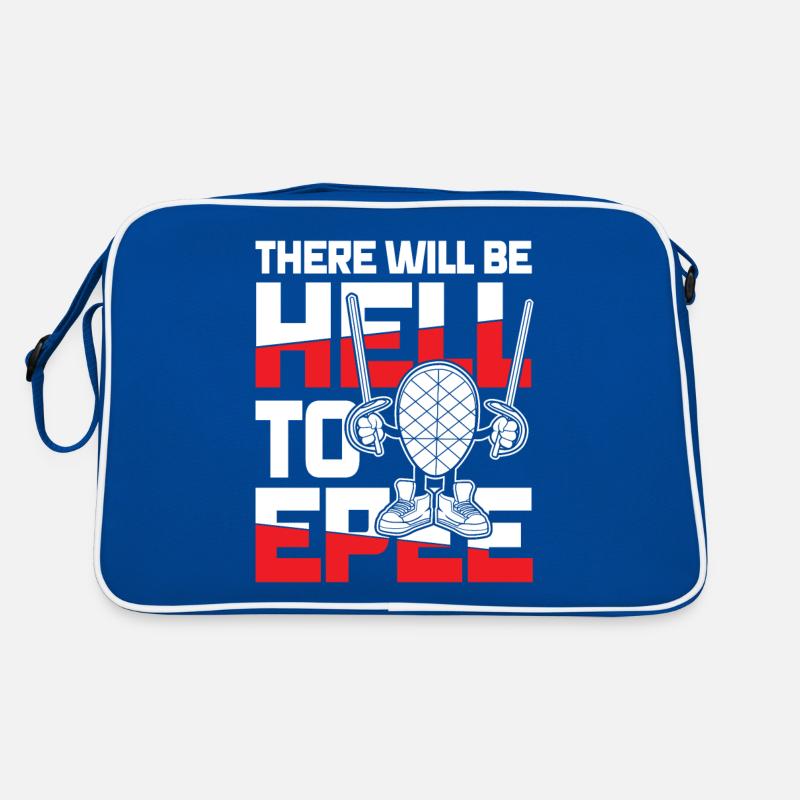 There Will Be Hell To Epee Retro Tasche